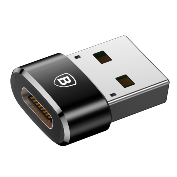 Adaptor Baseus Usb Tip C - Usb Conector Otg Negru CAAOTG-01